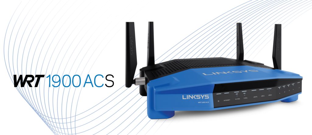 Linksys Dual Band Giga Bit WRT1900ACS Wi-Fi Router