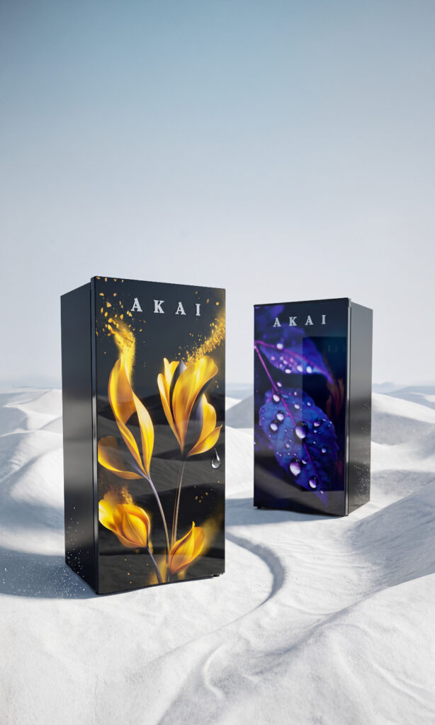 AKAI Glass Door Finish Direct Cool Refrigerators
